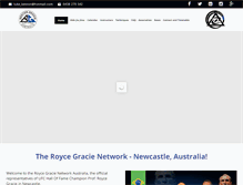 Tablet Screenshot of gracie.com.au